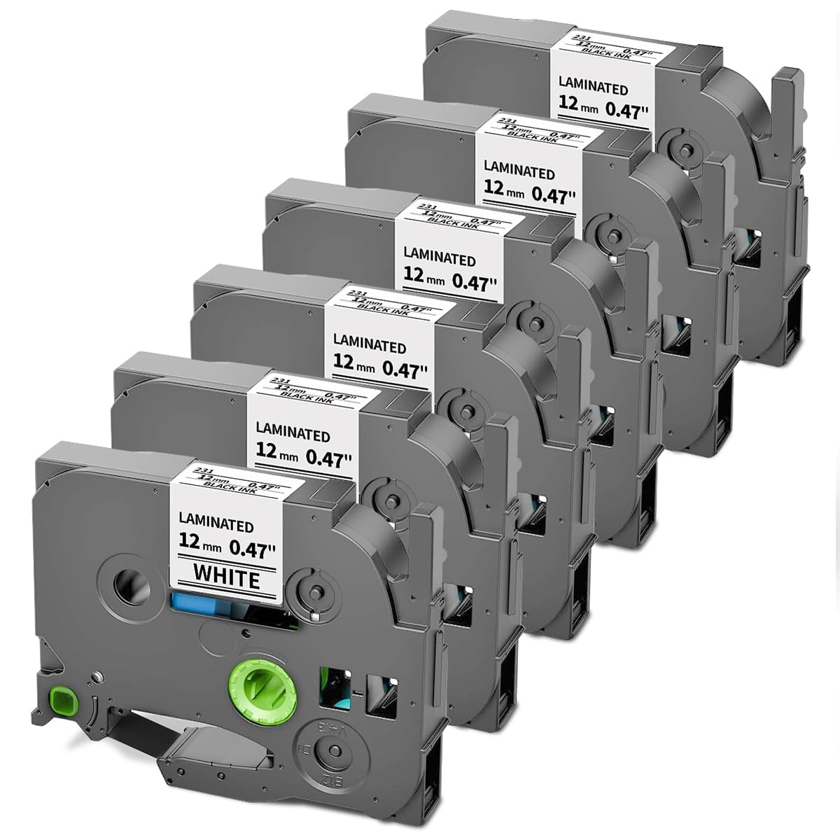 PT-D220 D210 D200 H100 Label Tape TZe-231 TZe231 Compatible with Brother