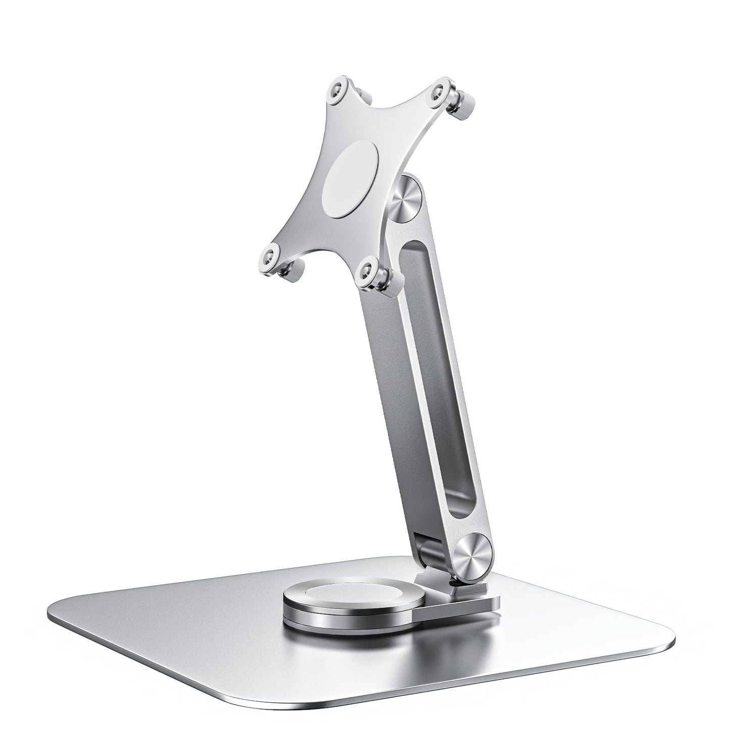 JUNEBOX 75x75mm VESA Monitor Mount Stand, M4 Anti-Loss Screws, Aluminum Alloy Base, Fits 7"-18"
