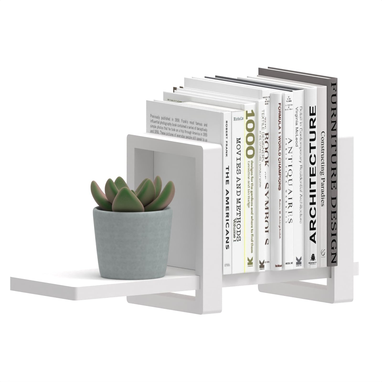 100% Solid Wood Adjustable Desktop Bookshelf, Retro Tabletop Bookshelf, Desk Shelf for Living Room