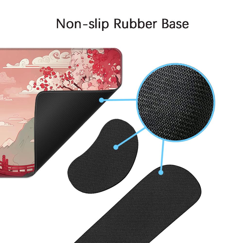 Desk Mat, Large Gaming Mouse Pad with Wrist Rest, 4 in1 XXL Mouse pad+Keyboard Wrist Rest+Mouse Pad