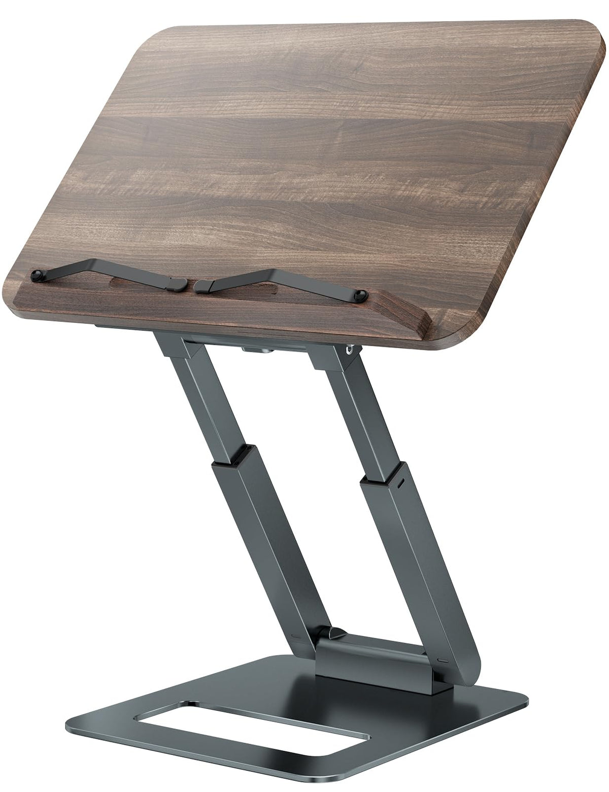Tounee Book Stand, Telescopic Book Holder Stand, Adjustable Height Pull Out Design Ergonomic
