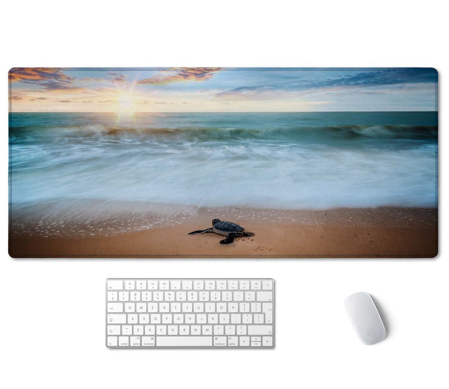 SSOIU Extended Gaming Mouse Pad - Non-Slip Water-Resistant Rubber Base Computer Keyboard Mouse Mat