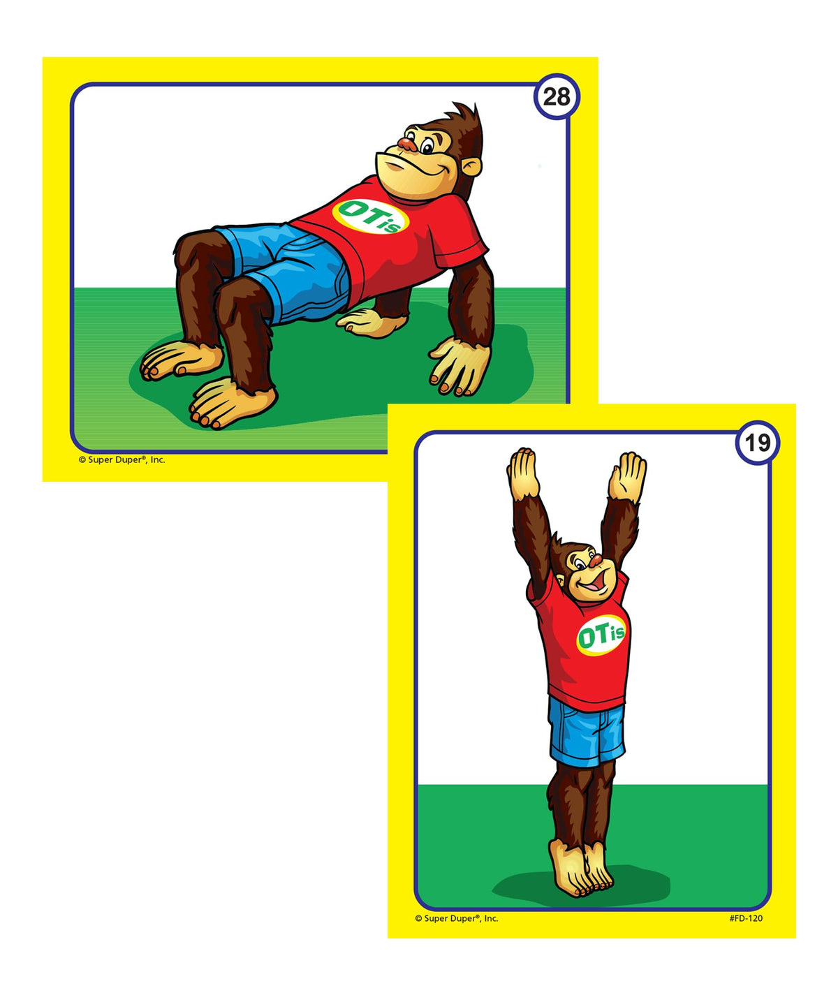 Super Duper Publications | Yoga Body Awareness and Exercise Fun Deck | Occupational Therapy Flash
