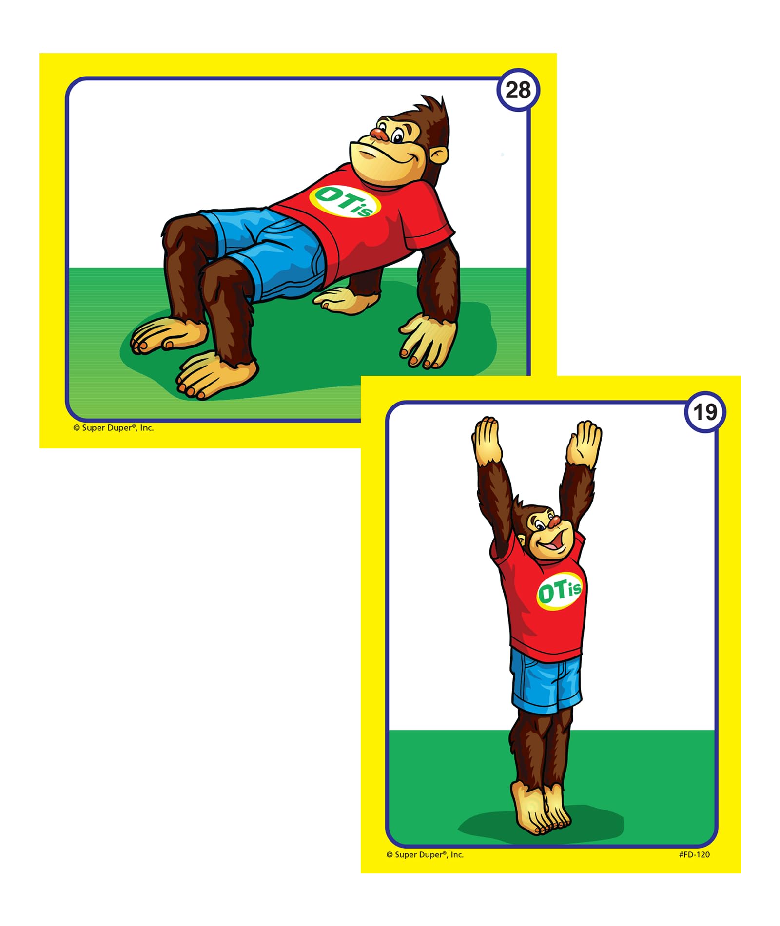 Super Duper Publications | Yoga Body Awareness and Exercise Fun Deck | Occupational Therapy Flash