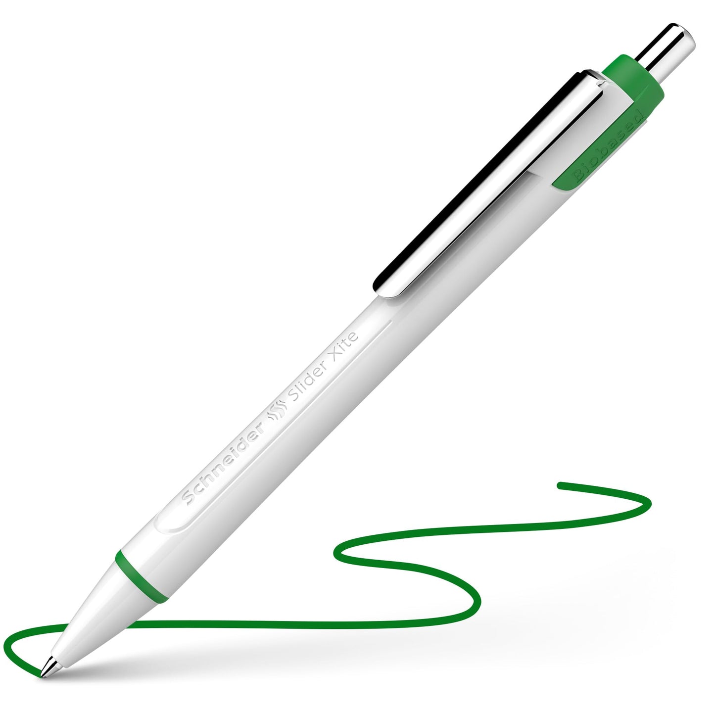 Schneider Slider Xite XB (Extra Broad) Ballpoint Pen, Refillable + Retractable, 1.4 mm, White