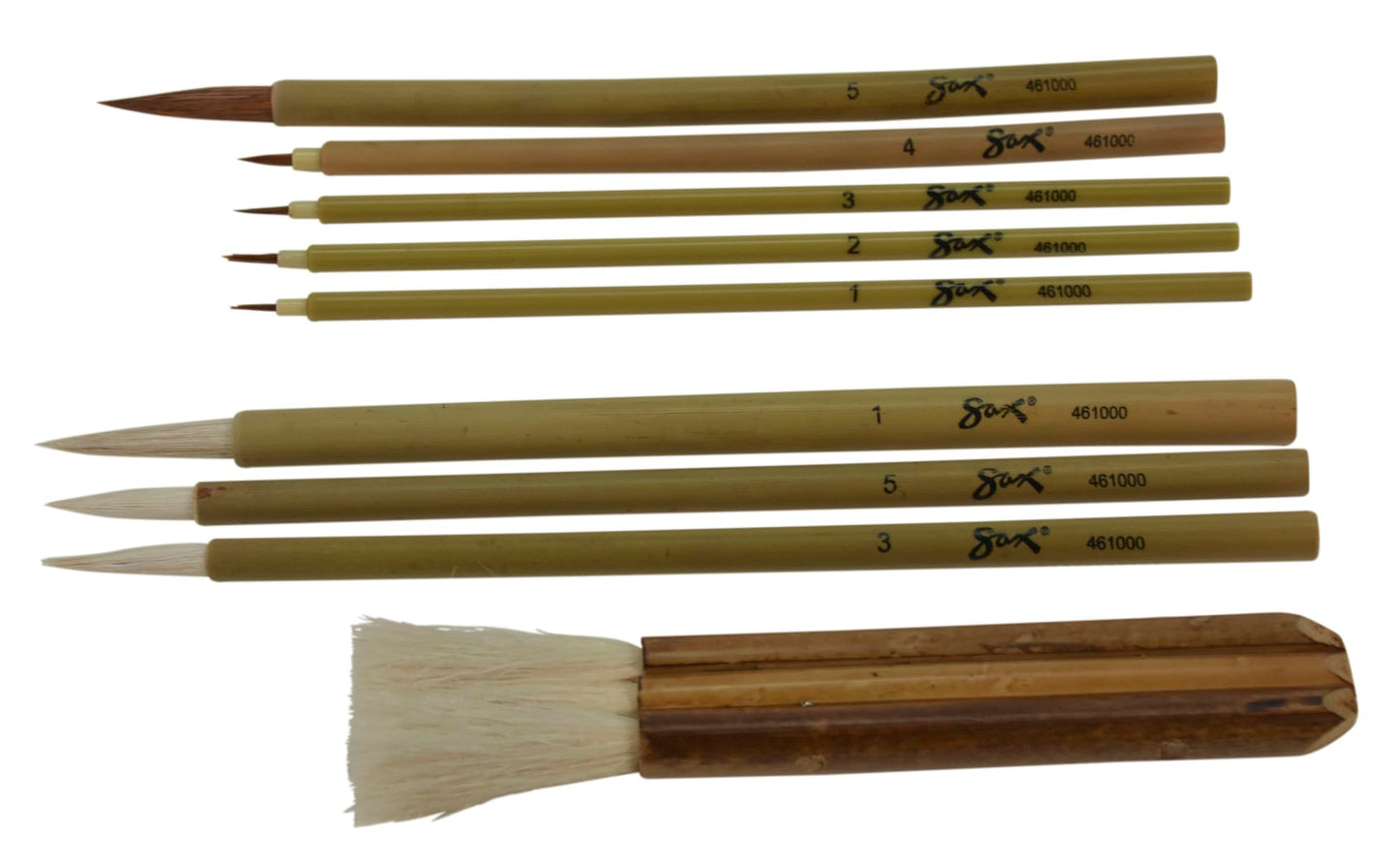 School Specialty Oriental Decorative Brush Set, Assorted Sizes, Set of 9 - 461000