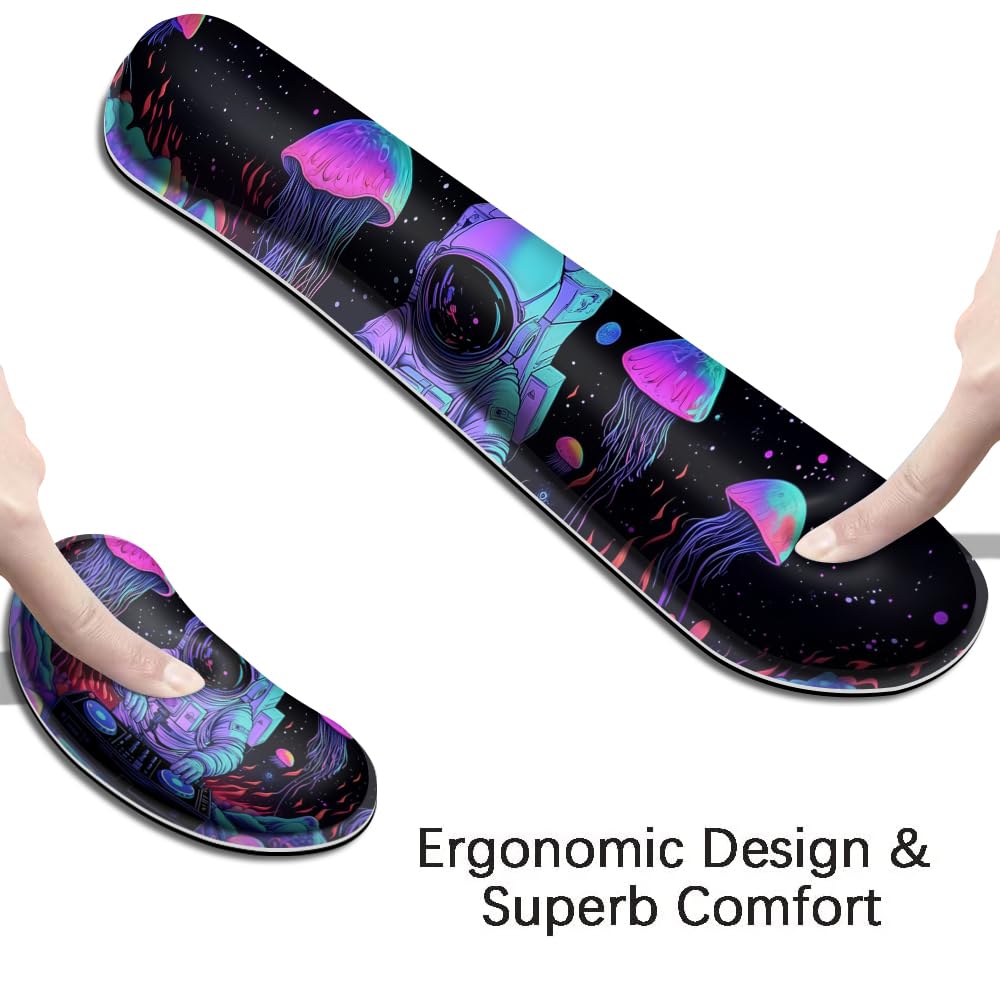 Desk Mat, Large Gaming Mouse Pad with Wrist Rest, 4 in1 XXL Mouse pad+Keyboard Wrist Rest+Mouse Pad