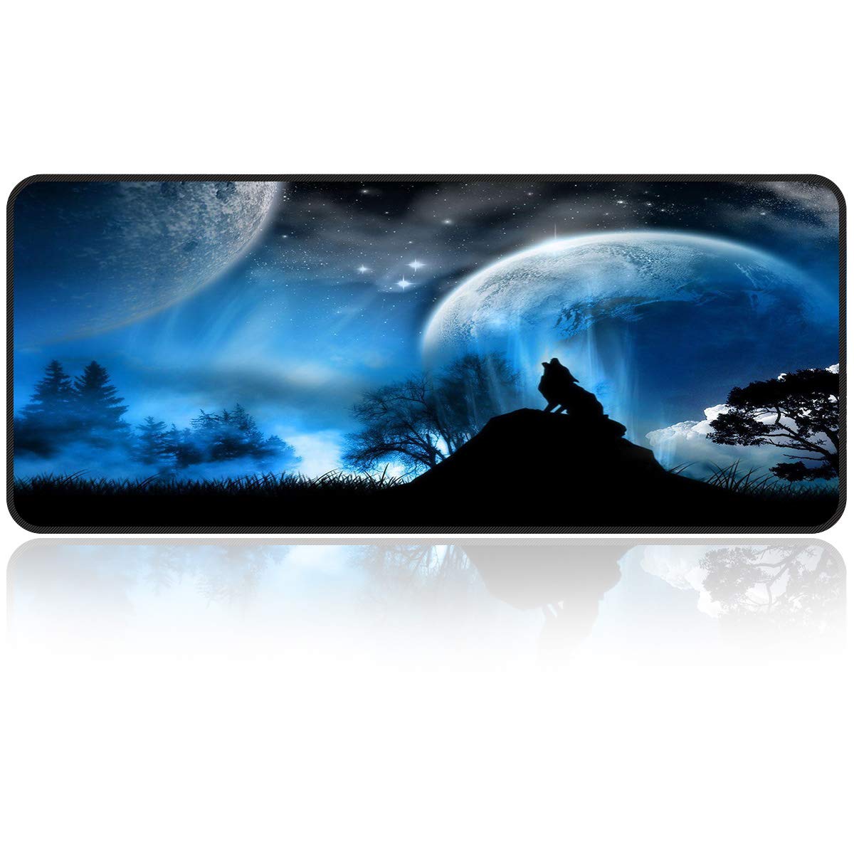 Qisan Large Gaming Mouse Pad Extended Size Mousepad for Computer Desktop PC Laptop