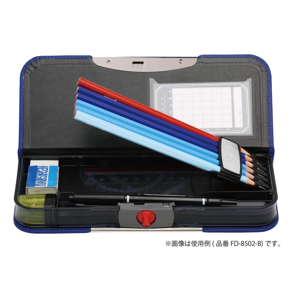 Sonic FD-8502-B Allock Slim Pencil Case, Special Double-Sided Pencil Case, Blue