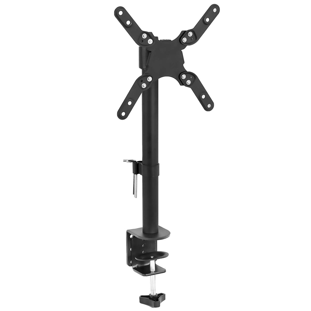 Mount-It! Ultra-Wide Single Monitor Arm Desk Mount, Height Adjustable Pole Stand for 13–42 Inch