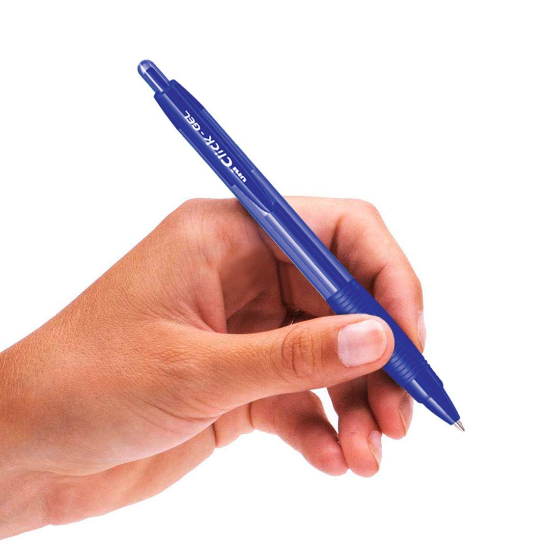 uni-ball Click Gel XSGR7 0.7mm Gel Pen | Triangle Rubber Cylinder | Retractable Mechanism | Long