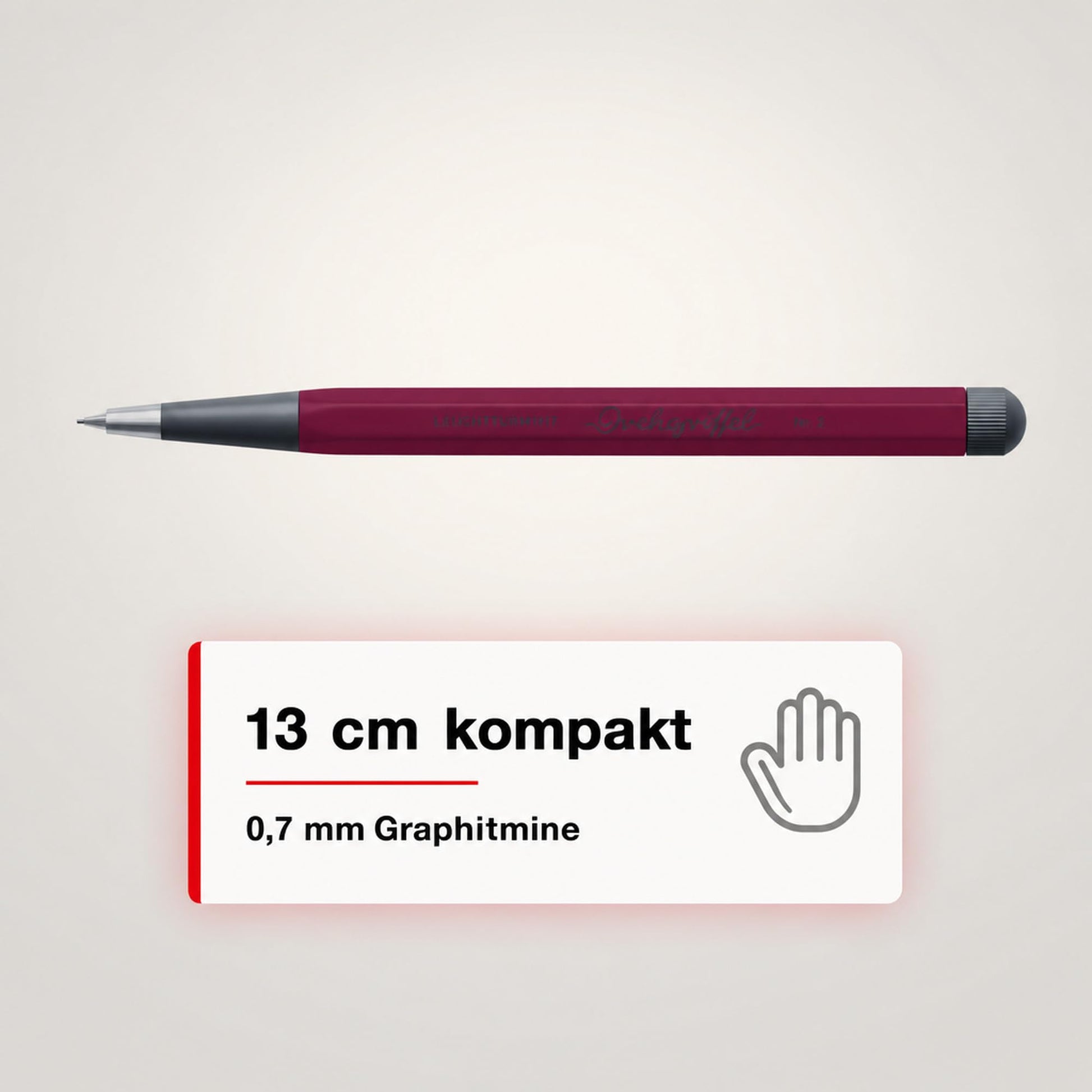 LEUCHTTURM1917 - Drehgriffel Mechanical Pencil - Refillable Writing Stylus with 0.7 mm HB Graphite