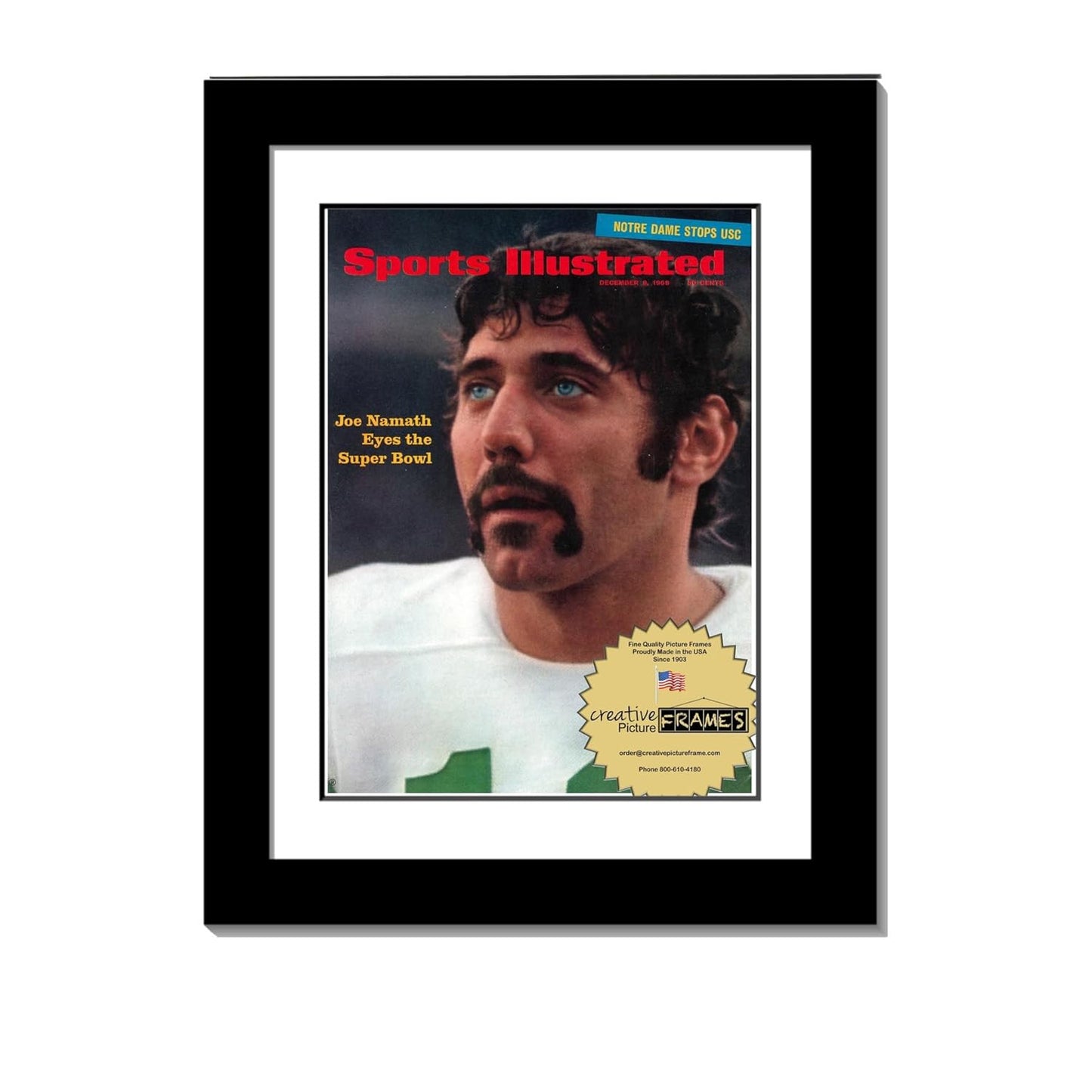 Creative Picture Frames 8.25" x 11" Sports Illustrated Magazine Display Frame, Suitable for Up to