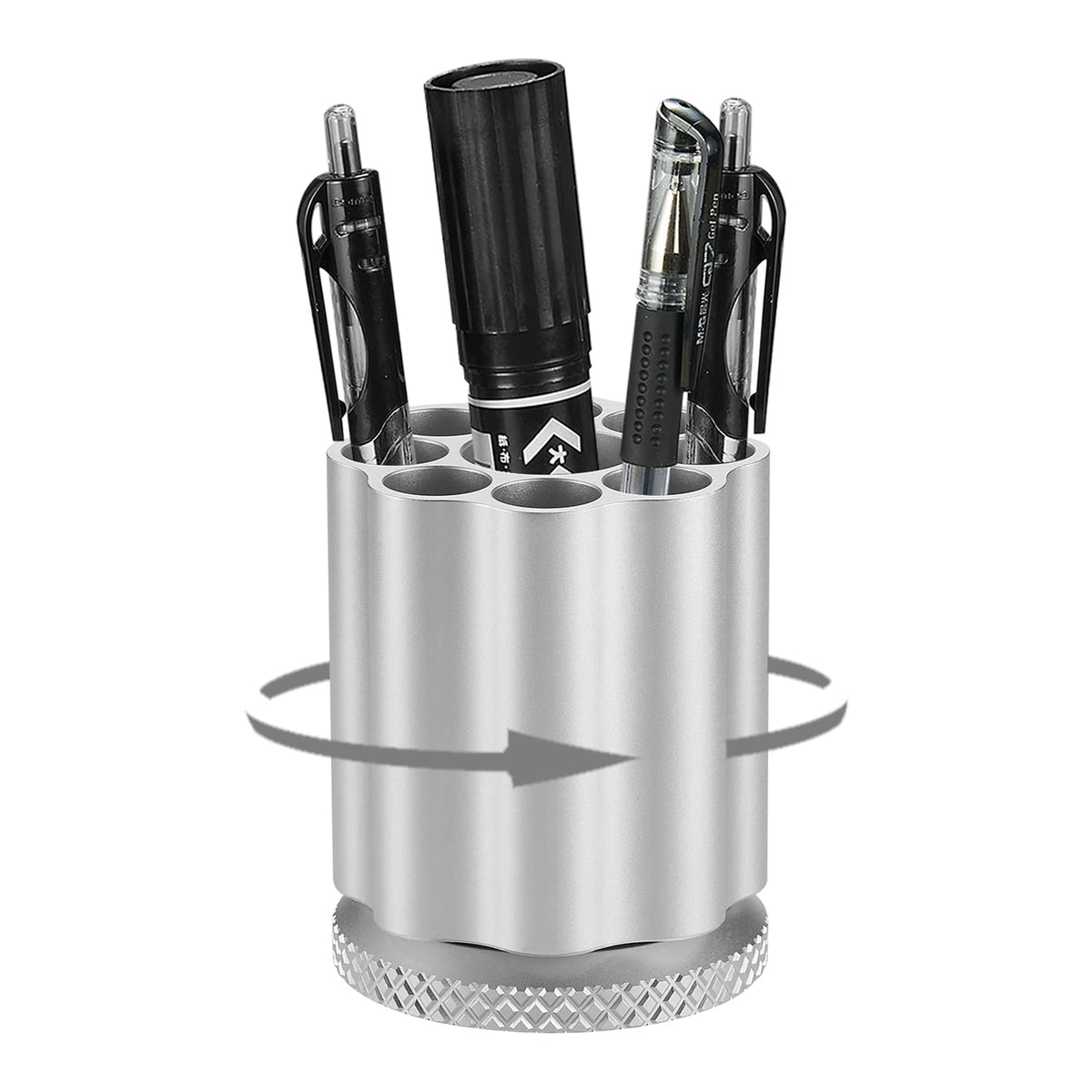 QIAN76 Rotating Revolver Pen Holder, Gun Cylinder Pen Holders, Favorite Pencil Holder and Perfect