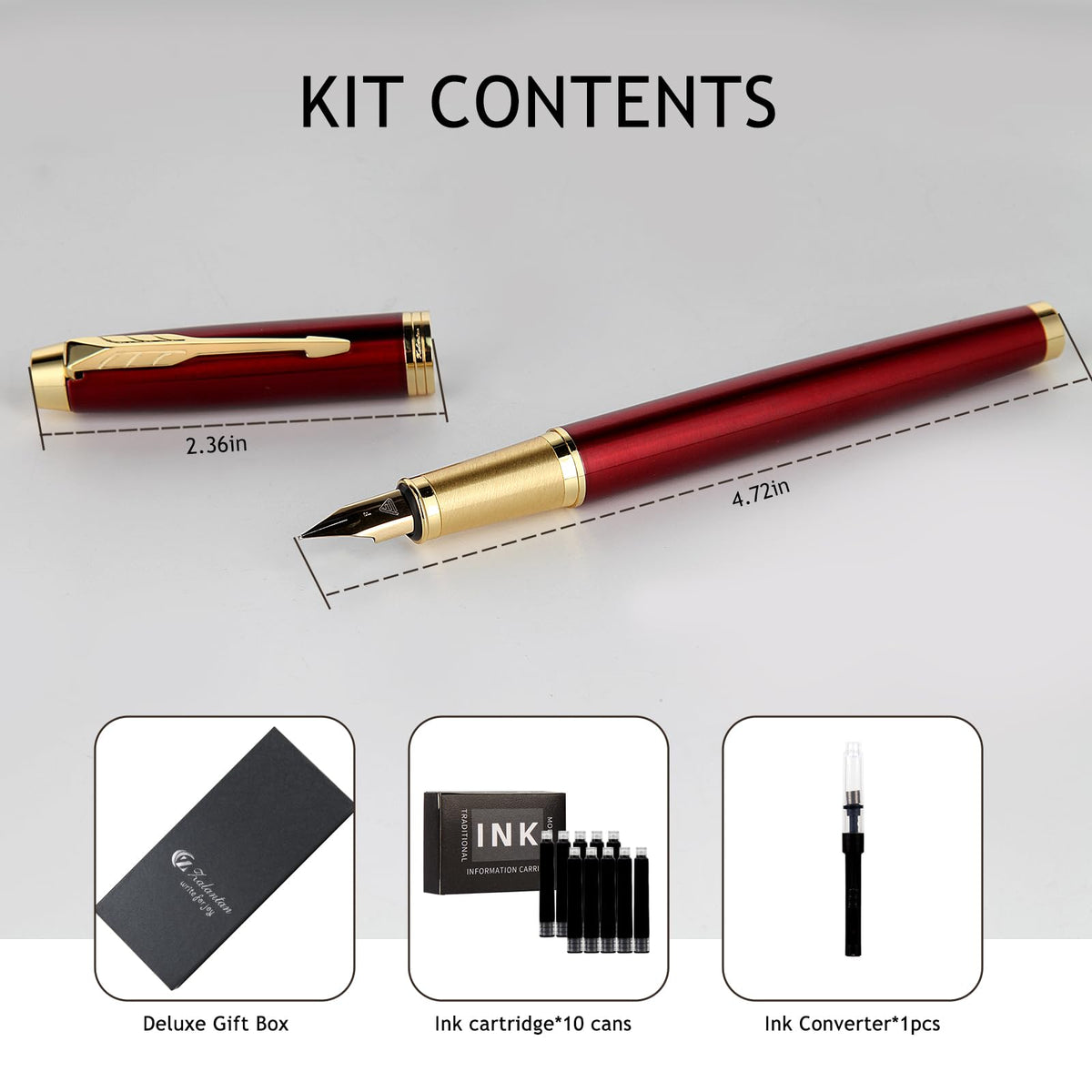 Zalantan Fountain Pen, luxury pens,Fine point smooth writing pens for journaling fancy pens with