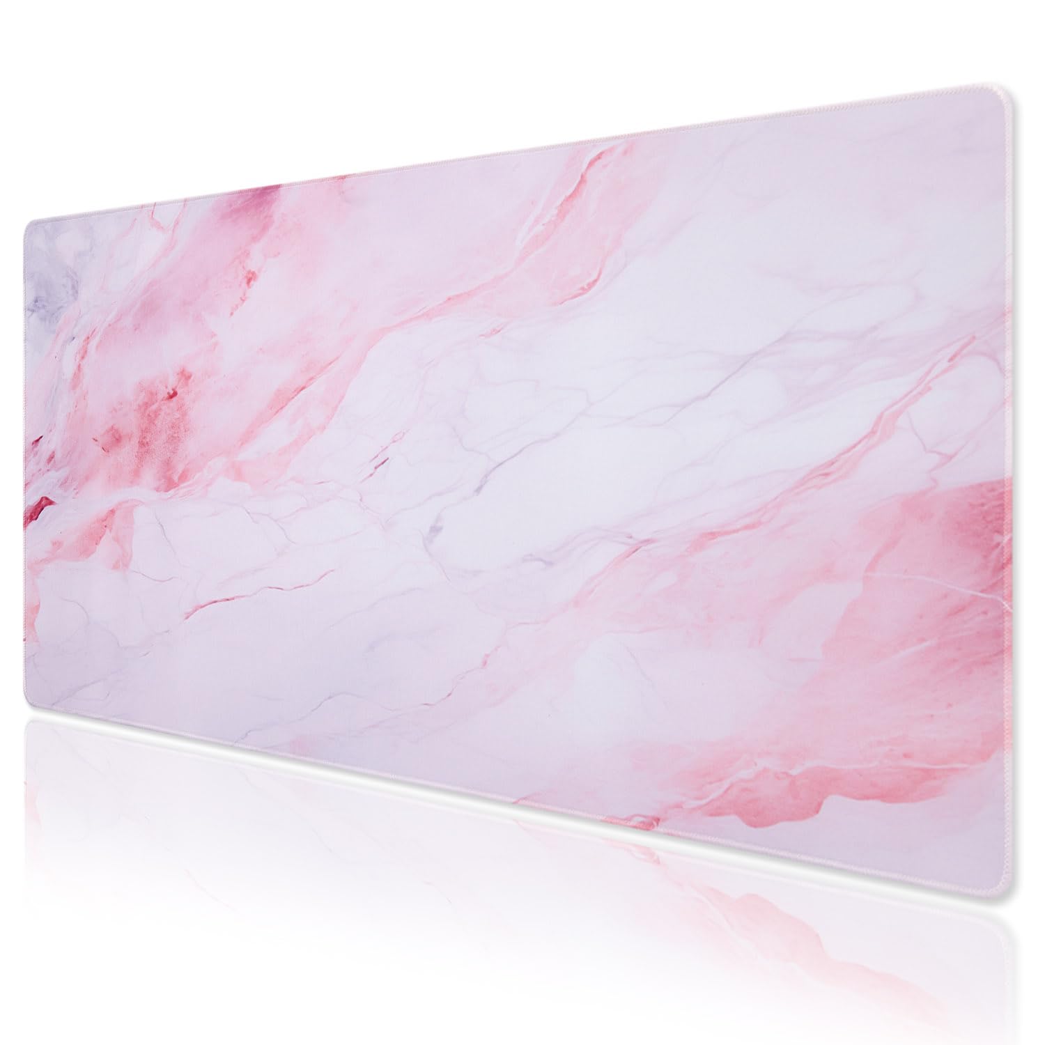 DOBAOJIA Marble Mouse Pad, Mouse and Keyboard Combo Pad XXXL 35.4” x 15.8”