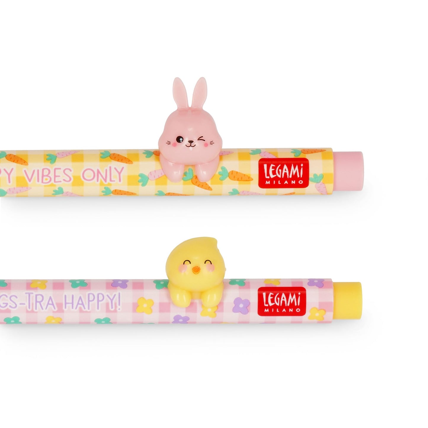 Legami Set of 2 Lovely Friends Hoppy Easter Limited Edition Gel Pens Removable and Reusable