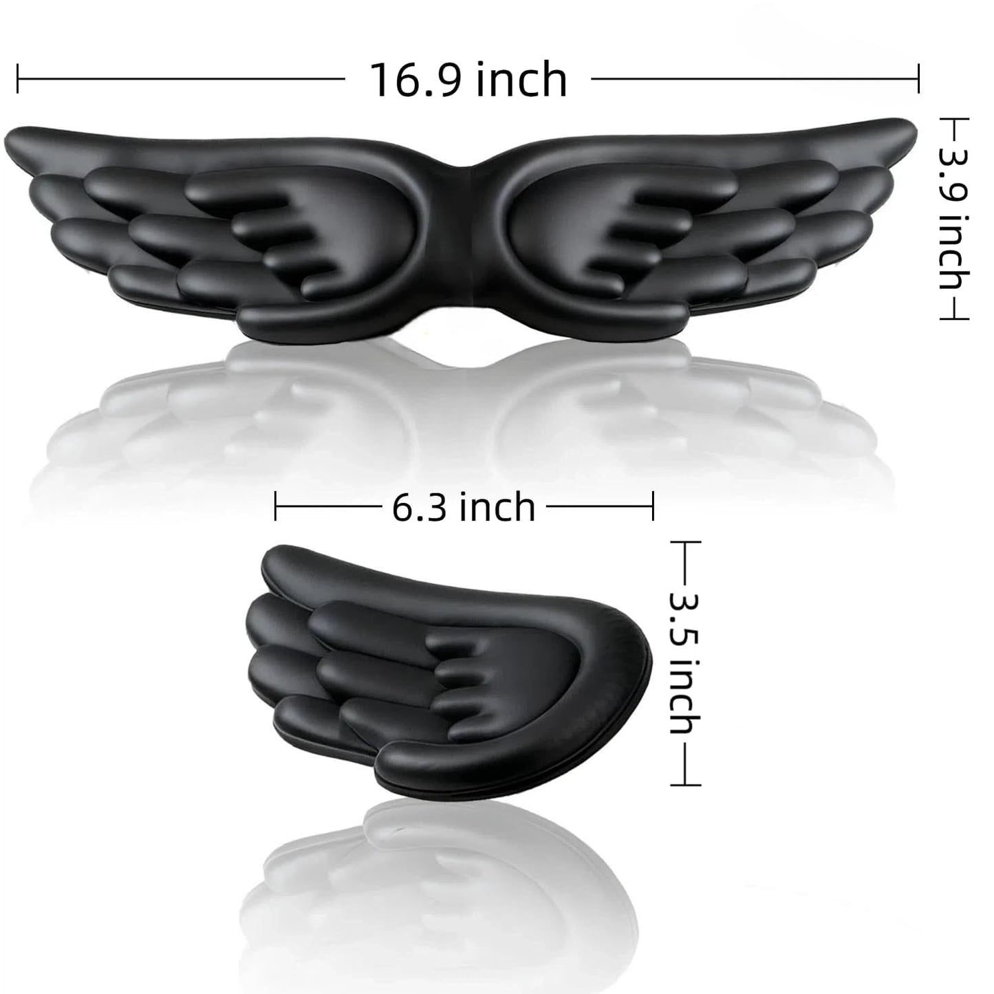 inbesk Angel Wing Wrist Rest Ergonomic Memory Foam Wrist Rest for Computer Keyboard Mouse Set, Cute
