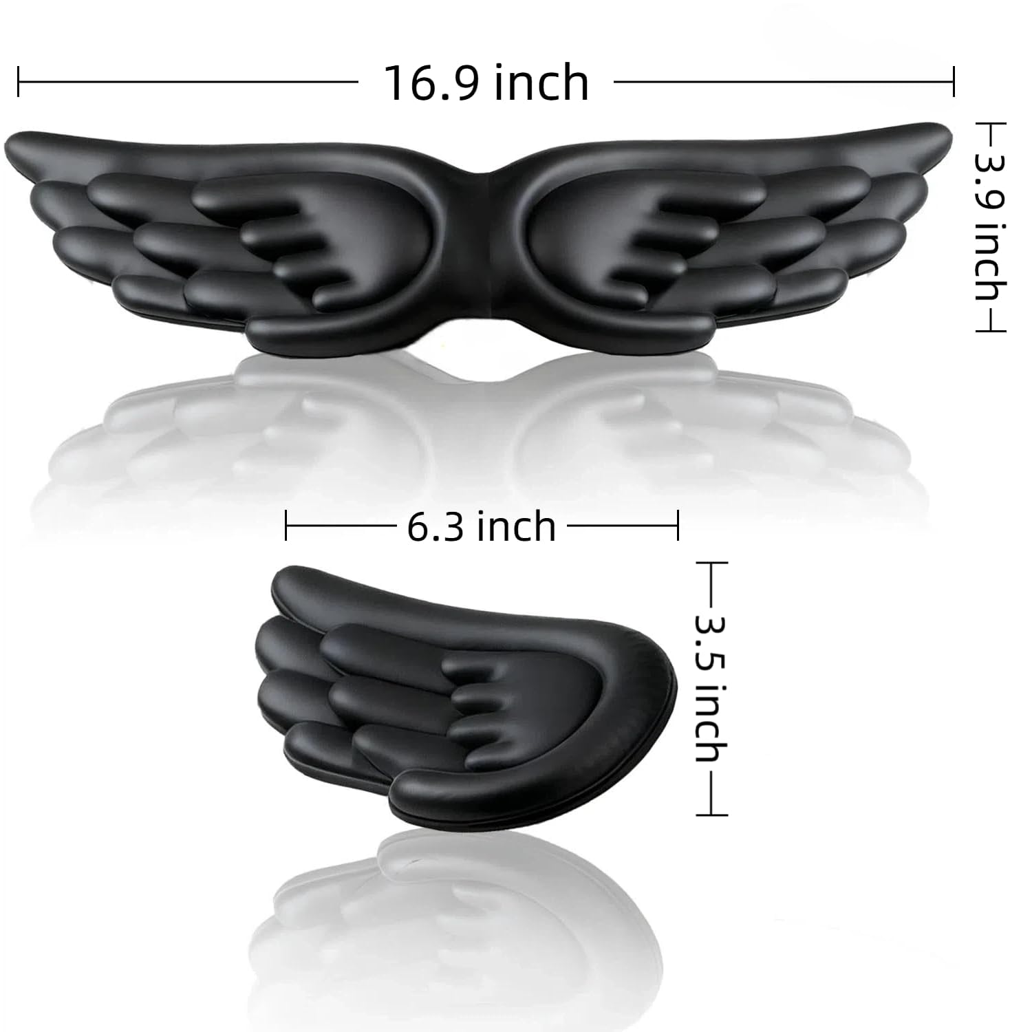 inbesk Angel Wing Wrist Rest Ergonomic Memory Foam Wrist Rest for Computer Keyboard Mouse Set, Cute