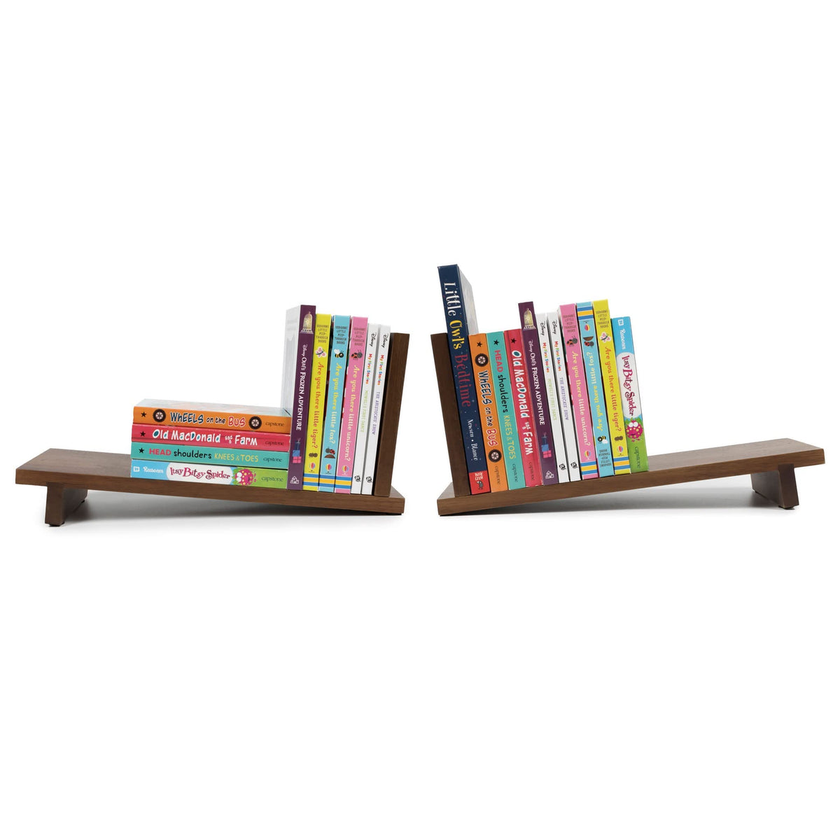 S&A WOODCRAFT Desktop Wood Bookshelf Wooden Bookend, Acacia Desk Organizer Shelf and Display Rack
