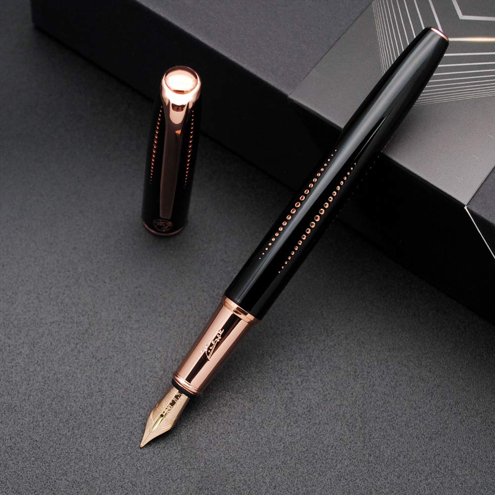Picasso 916 Malage Fountain Pen Original Box New Version (Starlit Night Black, Medium Nib 0.7mm)