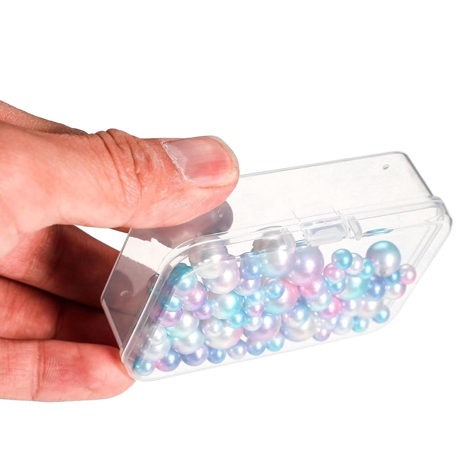 Jetec 30 Pieces Small Clear Plastic Storage Box, 2.9 x 2.9 x 1 Inch
