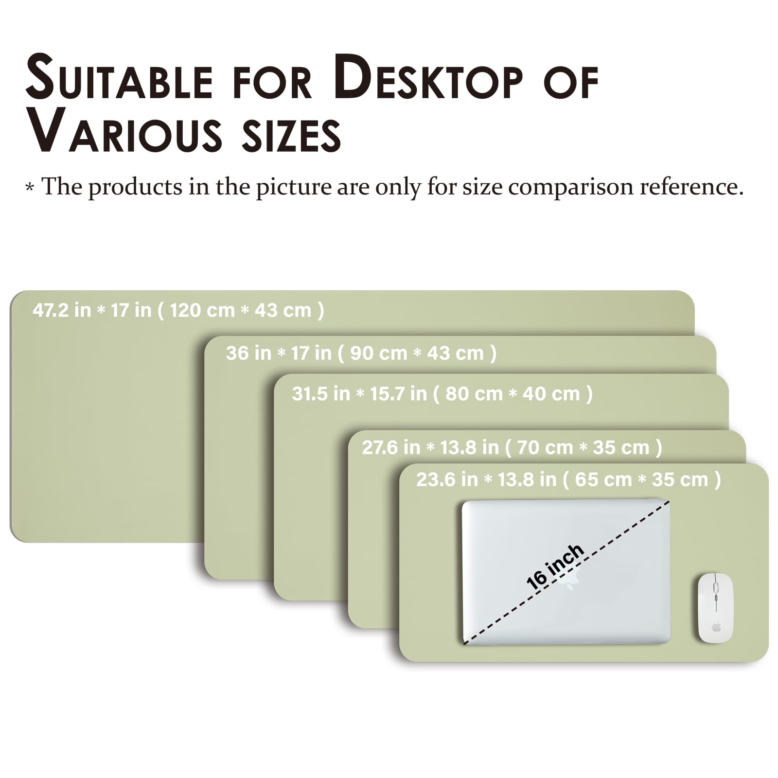 HOMIEAZICOZI Leather Desk Mat - Non-Slip PU Pad for Office and Home Organization Accessories Ideal