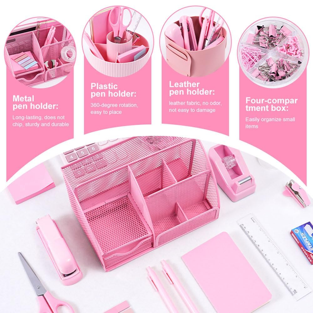 Gawsey Desk Organizers and Accessories with Desk Organizer 360° Rotating Pen Holder and Office