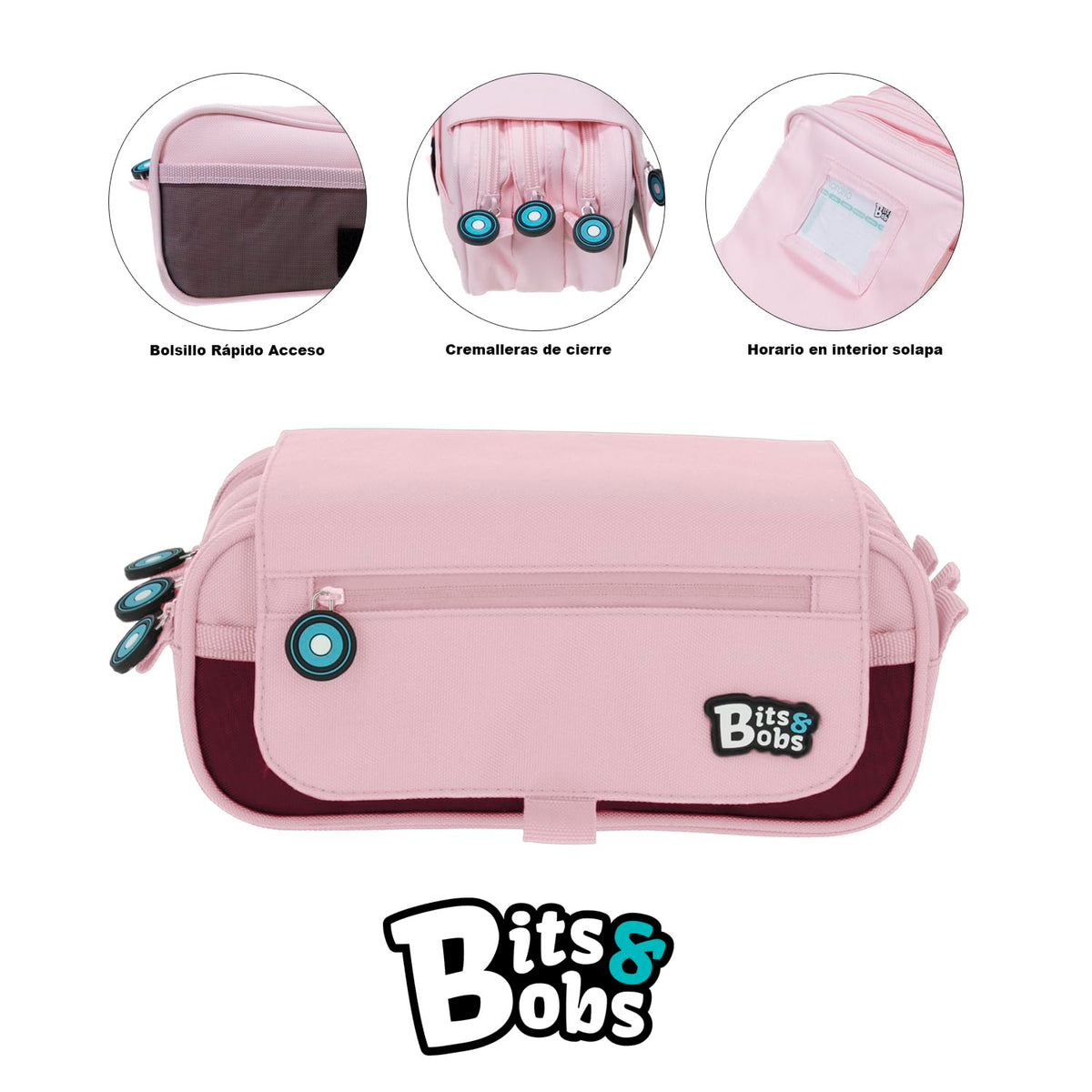 Grafoplás Bits&bobs School, 23x10x10cm, Light Pink, 23x10x10cm, School
