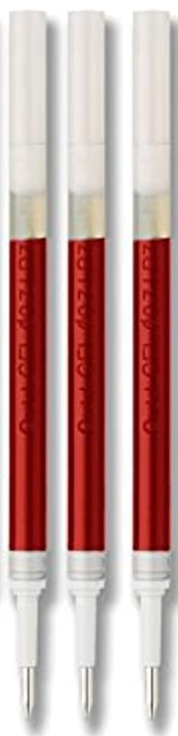 Pentel Energel 0.7 mm Liquid Gel Ink Pens - Red Ink - Metal Tip - Pack of 5 Deluxe RTX Pentel Pens