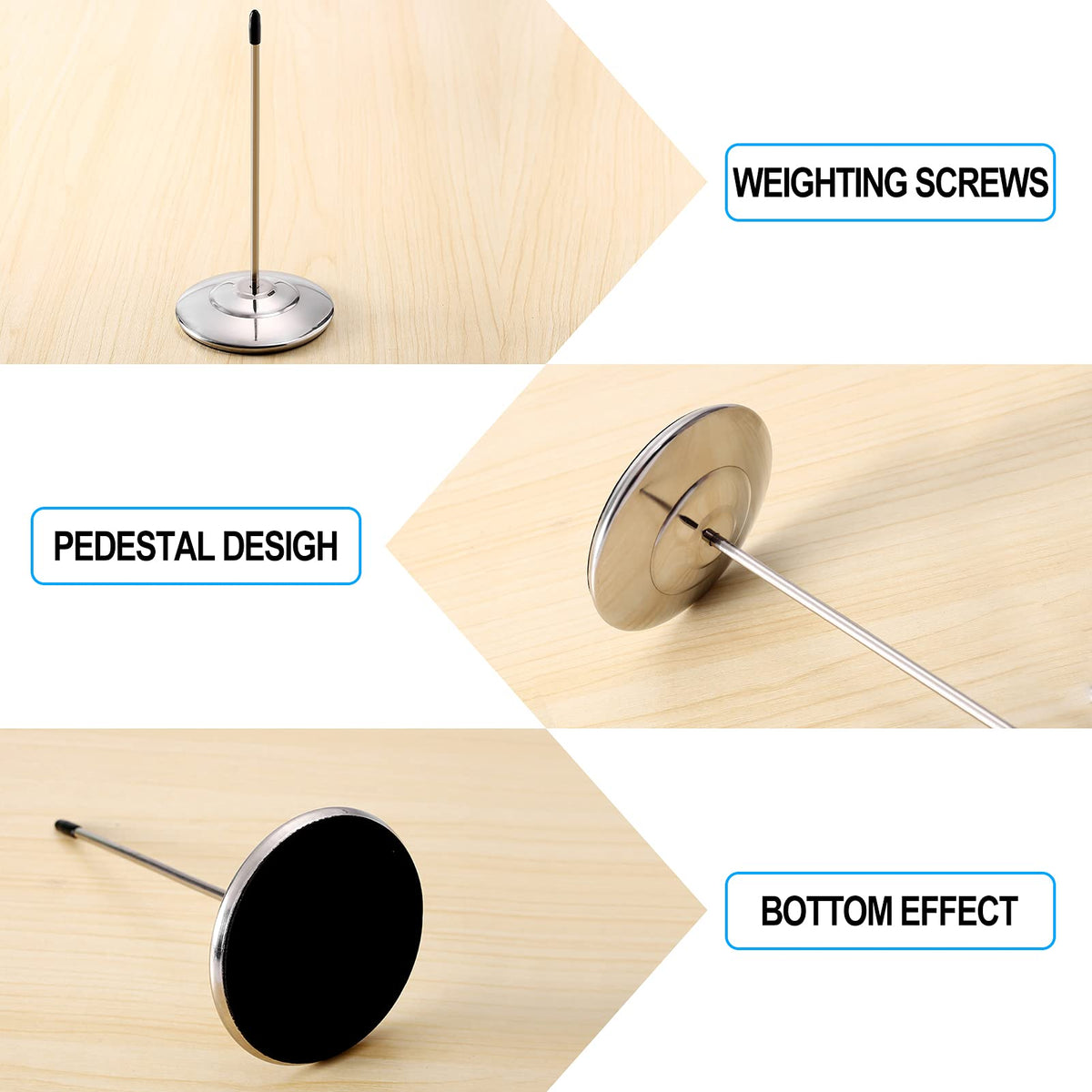 2PCS Bill Fork, Receipt Holder Spike, Stainless Steel Silver Restaurant Receipt Holder, Paper Memo