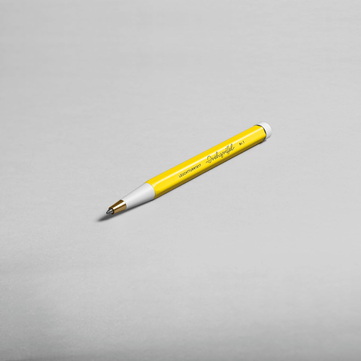 LEUCHTTURM1917 - Drehgriffel Writing Pen (Lemon) - Gel Pen with Black Ink Included