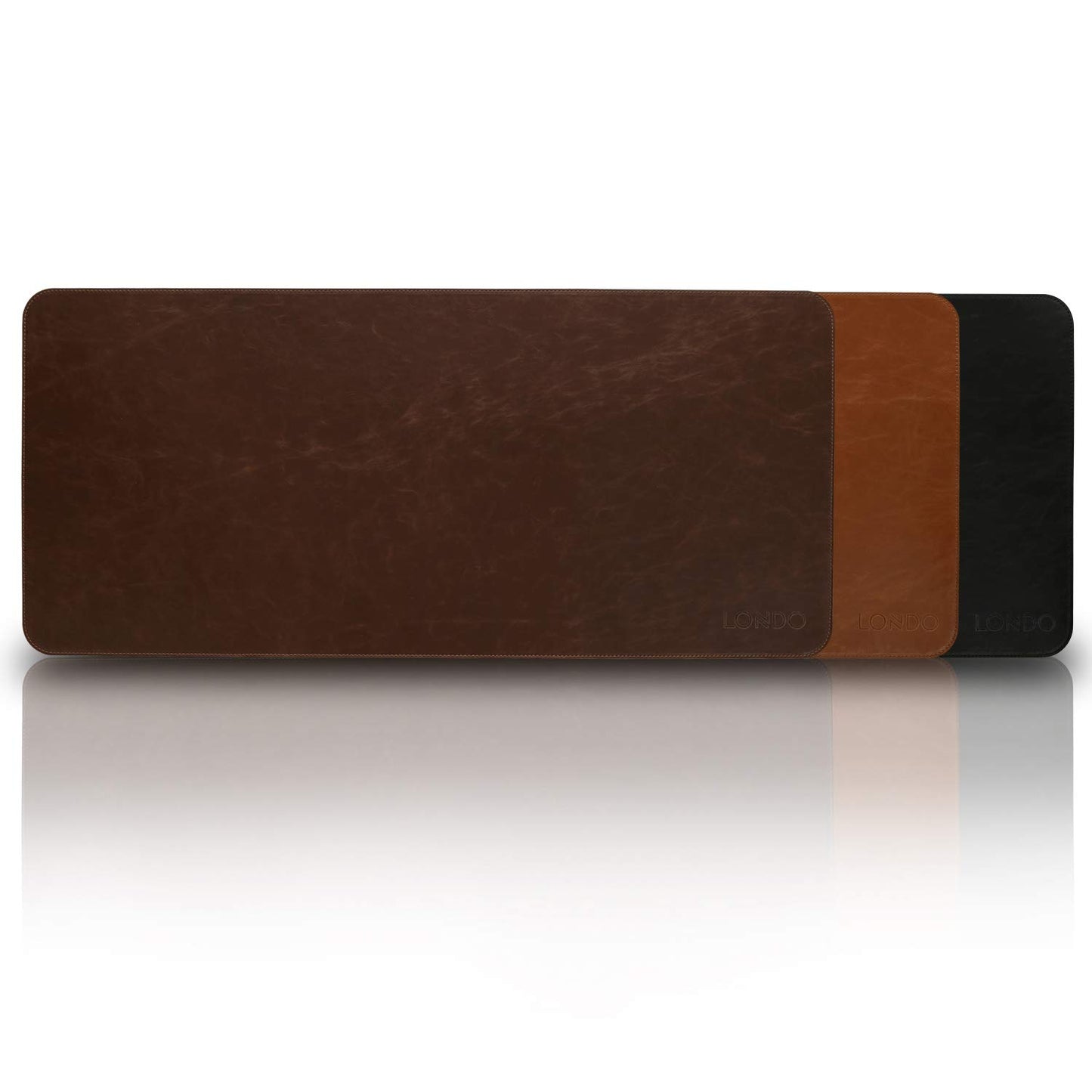 Londo Leather Extended Mouse Pad – Large Desk Mat for Office & Gaming, Smooth Writing Surface