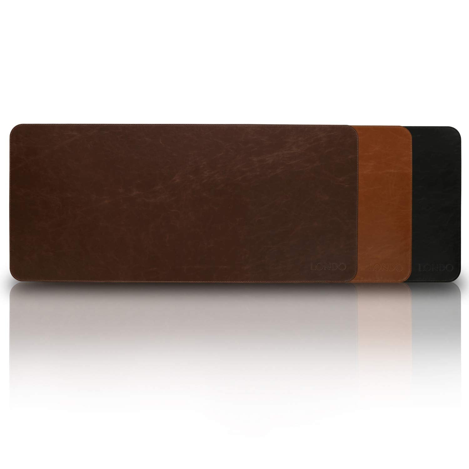 Londo Leather Extended Mouse Pad – Large Desk Mat for Office & Gaming, Smooth Writing Surface