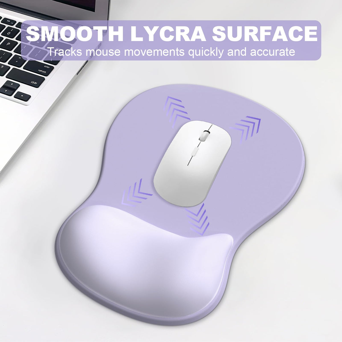 Ergonomic Mouse Pad with Wrist Rest and Keyboard Wrist Rest, Gel Mousepad