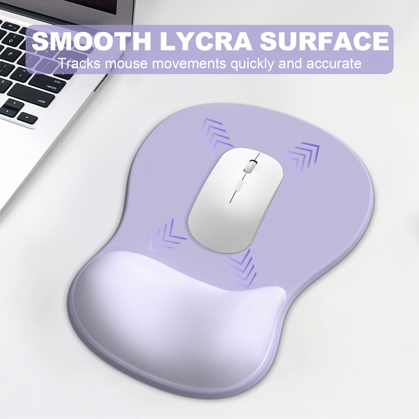 Ergonomic Mouse Pad with Wrist Rest and Keyboard Wrist Rest, Gel Mousepad