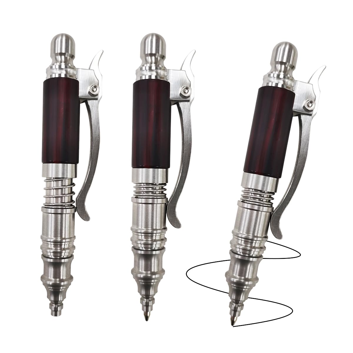 Dr. Metalleung Compact Stainless Steel Bolt Action Pen: The Ultimate Pocket - Sized EDC Essential