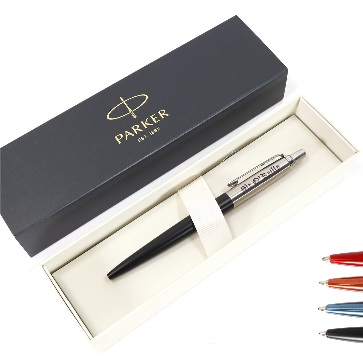 Personalised Custom Parker Jotter Bond Street Pen + Gift Box | Design A Truly Unique Present |