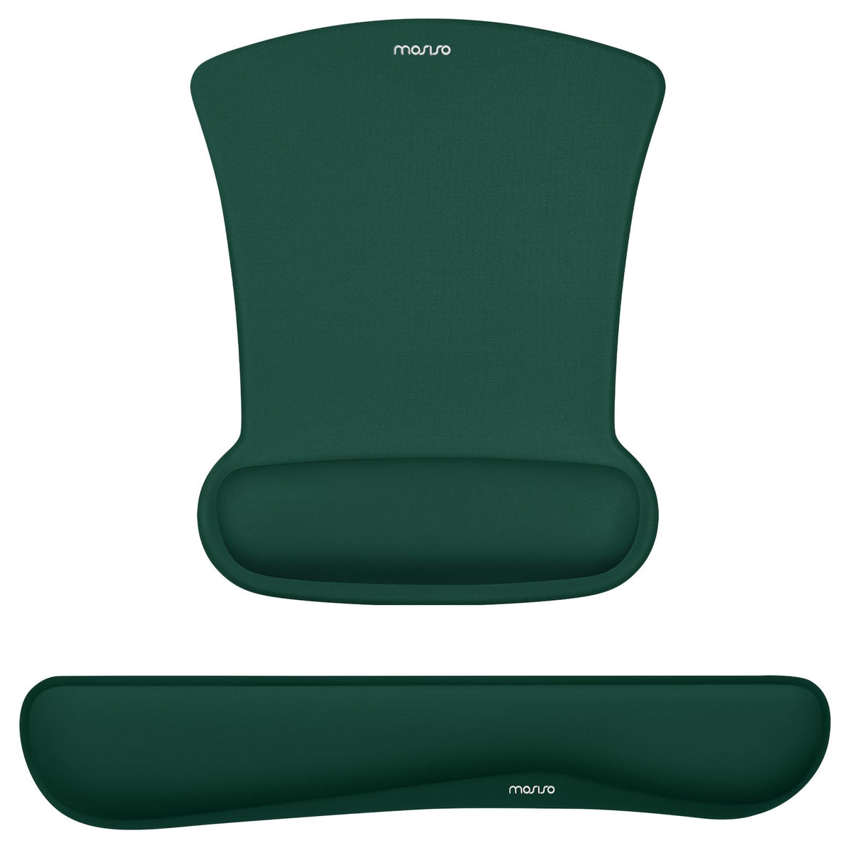 MOSISO Wrist Rest Support for Mouse Pad & Keyboard Set, Peacock Green