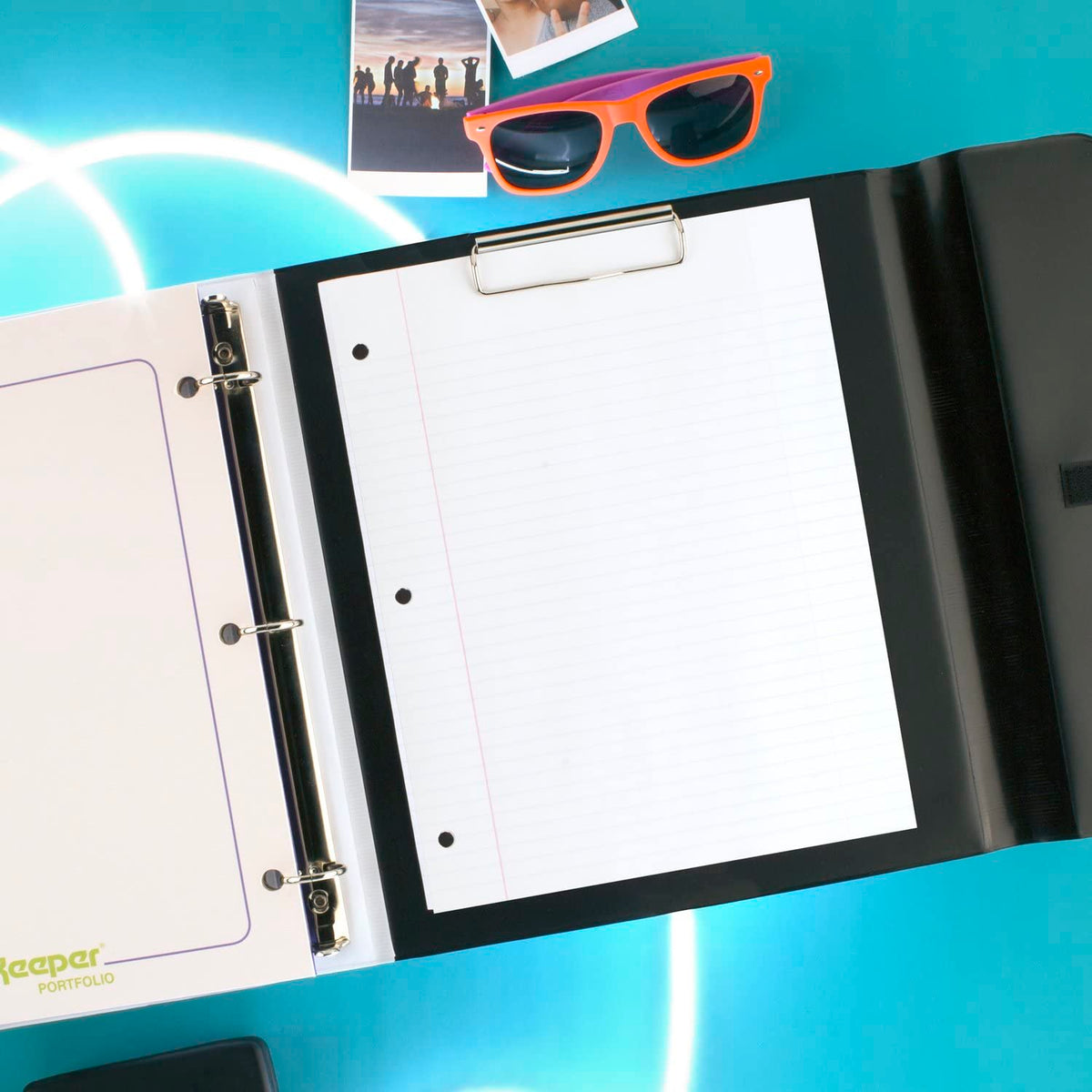 Mead Trapper Keeper Binder, Retro Design, 1 Inch Binder with Folders and Pockets, Holds 8-1/2" x