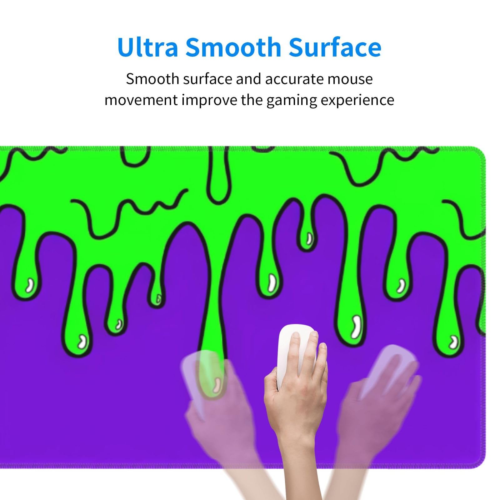 Gaming Mouse Pad Abstract Dripping Design Desk Mat Desk Pad Large Gaming Mouse Pad E-Sports Office