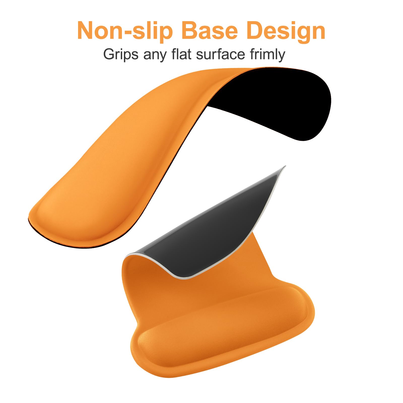 MOSISO Wrist Rest Support for Mouse Pad & Keyboard Set, Orange