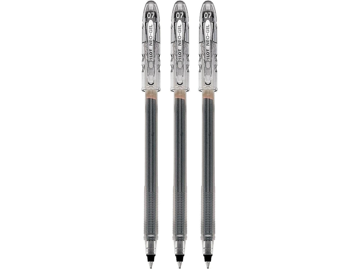 PILOT Neo-Gel Gel Pens, Fine Point, Black Ink