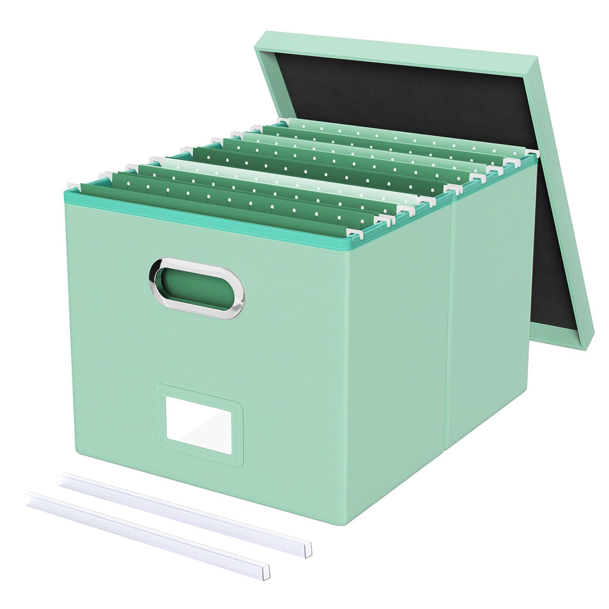 Oterri Storage File Box(New) (Mint-green(Leather), 1 pack), AM03118