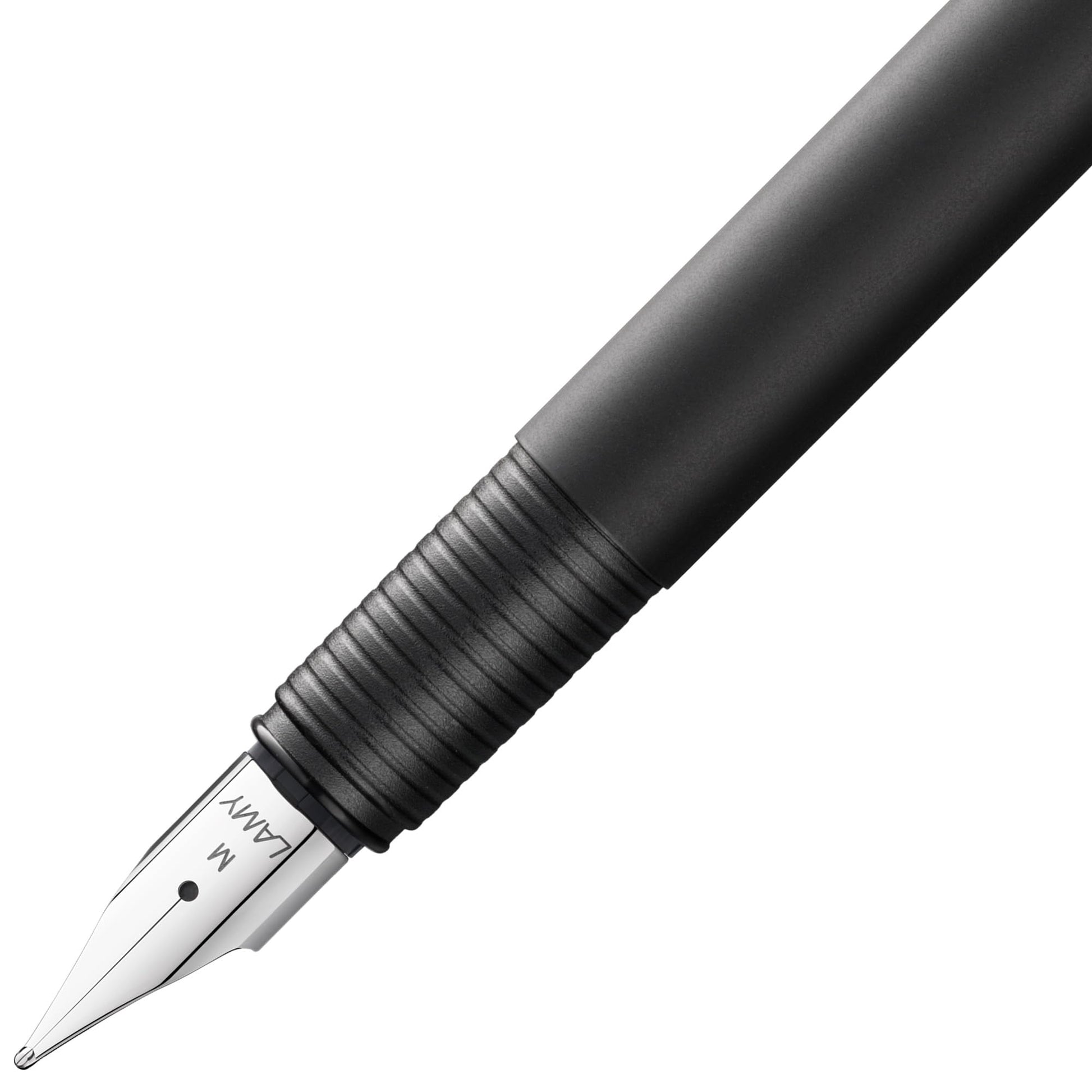 Lamy cp1 black fountain pen - minimalist fountain pen in elegant metal body - with cushioned