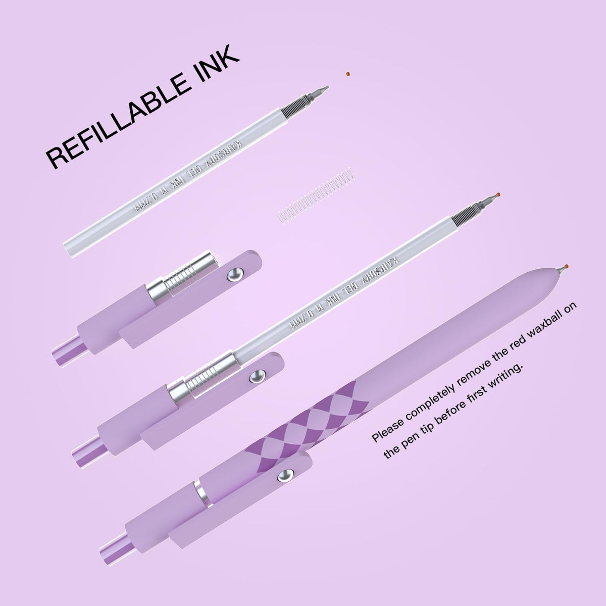 Gel Pens, Nurse Gifts,0.7mm Fine Point Black ballpoint pen,Aesthetic Cute Office School Supplies