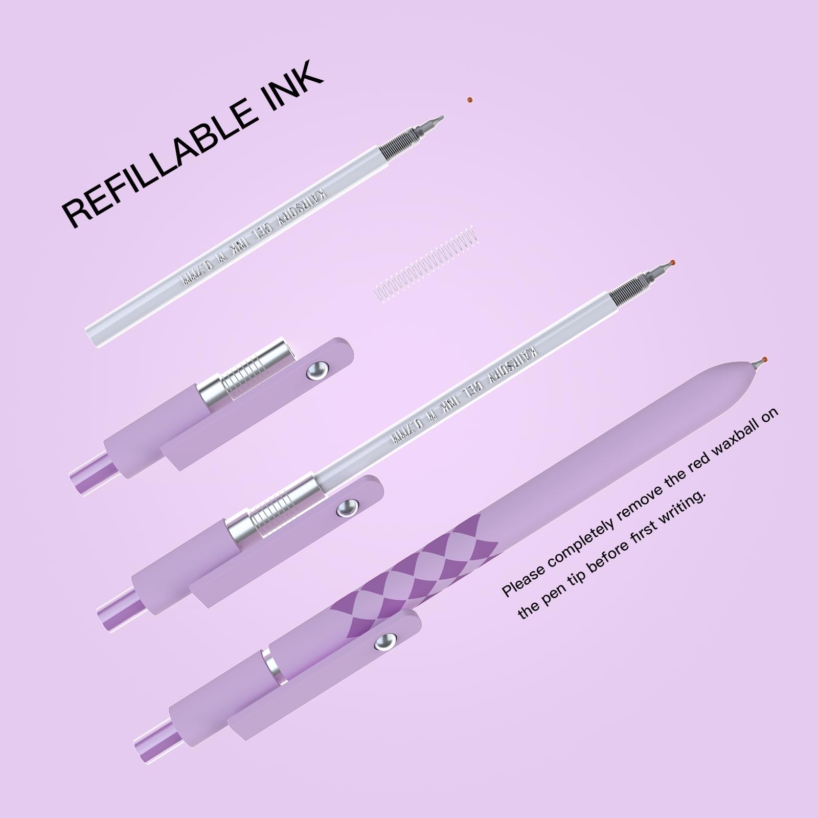 Gel Pens, Nurse Gifts,0.7mm Fine Point Black ballpoint pen,Aesthetic Cute Office School Supplies