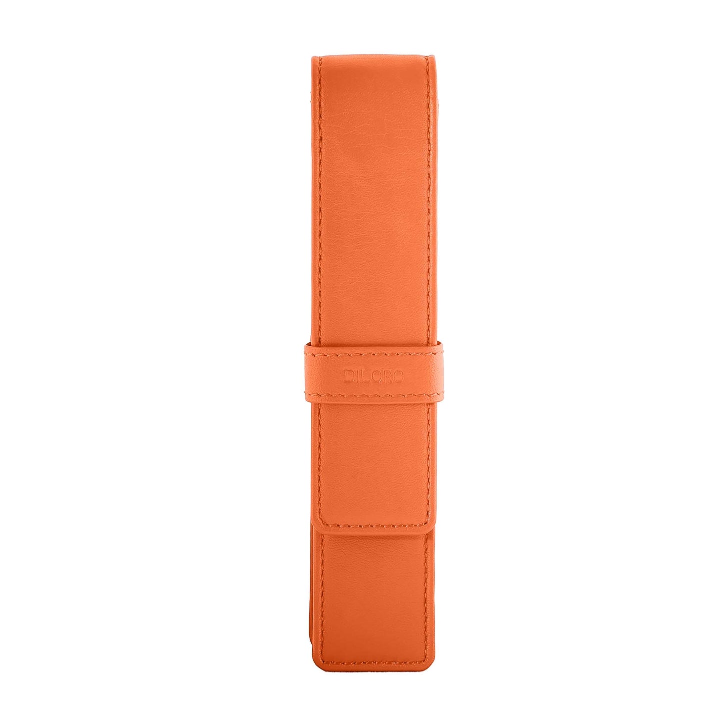 DiLoro Leather Single Pen Case Pencil Pouch Holder for One Fountain Ballpoint Rollerball Pen and