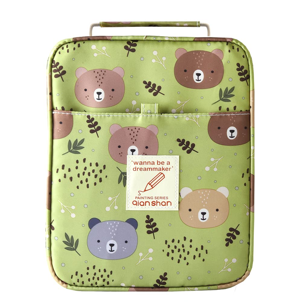 Pencil Case Holder Slot with Zipper Closure Large Capacity Pen Organizer