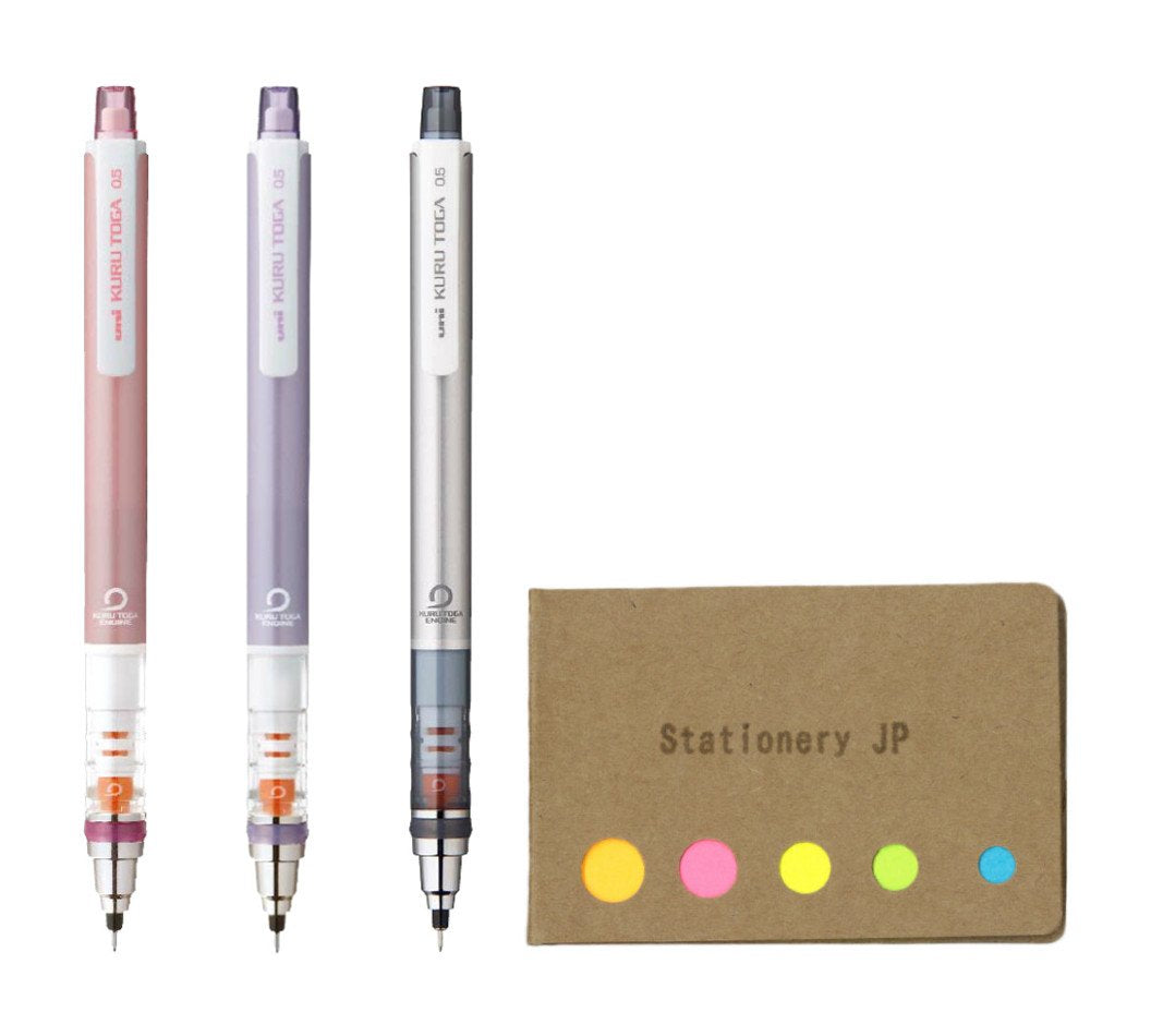 Stationery JP Kuru Toga Mechanical Pencil Standard Model 0.5 3Pck